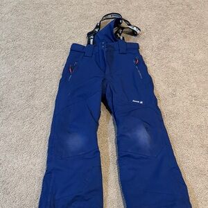 Kamik kids Navy Ski Pants with Suspenders